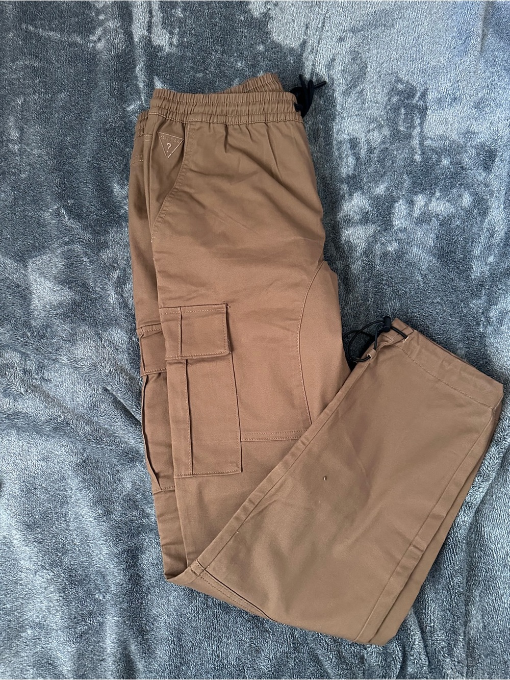 Guess Men's Brown Cargo Jogger Pants
